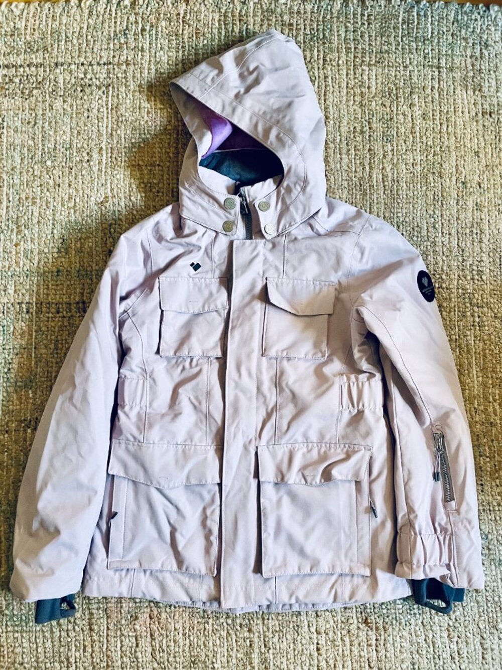 Obermeyer June Teen Girls Ski Jacket Size M 10-12 Lavender Purple Insulated 10K
